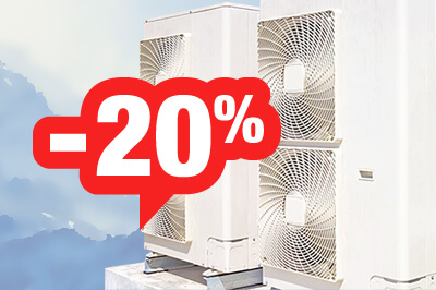 Скидка на установку 20% при покупке промышленных кондиционеров