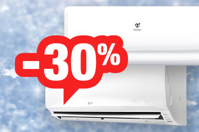 Скидка 30% на установку кондиционеров Roayl Clima и LG